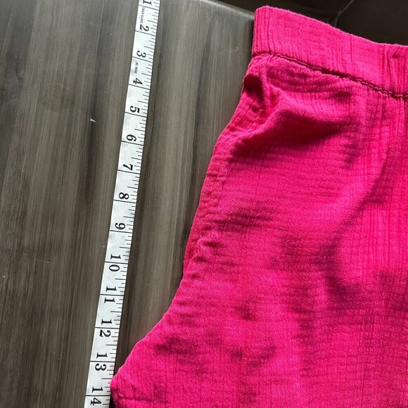 NWOT Soft Surroundings Khulani Pink Wide Leg Gauze Pants Size Large Lightweight - Picture 12 of 12